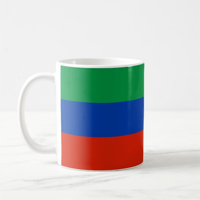 Dagestanflagga Kaffemugg (Vänster)