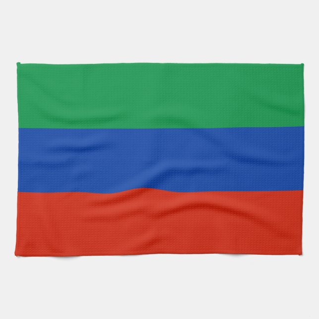 Dagestanflagga Kökshandduk (Horisontell)