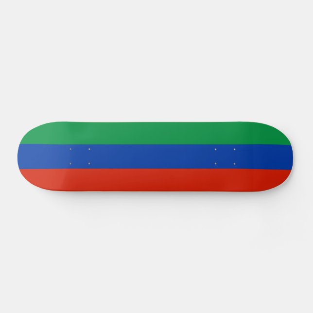 Dagestanflagga Mini Skateboard Bräda 18,5 Cm (Horz)