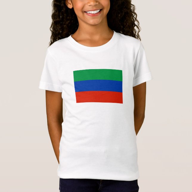 Dagestanflagga T Shirt (Framsida)