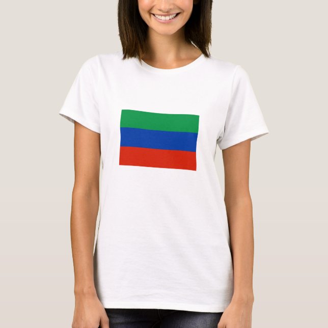 Dagestanflagga T Shirt (Framsida)