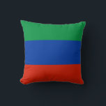 Dagestans flagga kudde<br><div class="desc">Patriotisk flagga av Dagestan.</div>