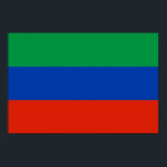 Dagestans flagga poster<br><div class="desc">Patriotiska flaggan i Dagestan.</div>