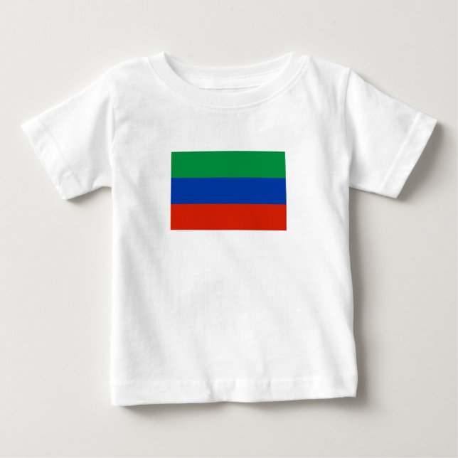 Dagestans flagga t shirt (Framsida)
