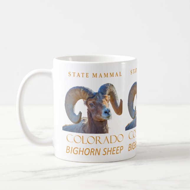 Däggdjur i Colorado-territoriet - Tjockhornsfår Kaffemugg (Vänster)