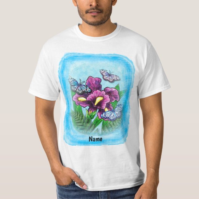 Daggdroppsfjäril Iris  T Shirt (Framsida)