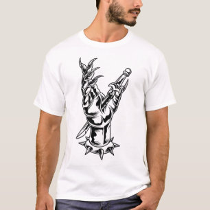 Dagger genom demens-handtatuering T-Shirt