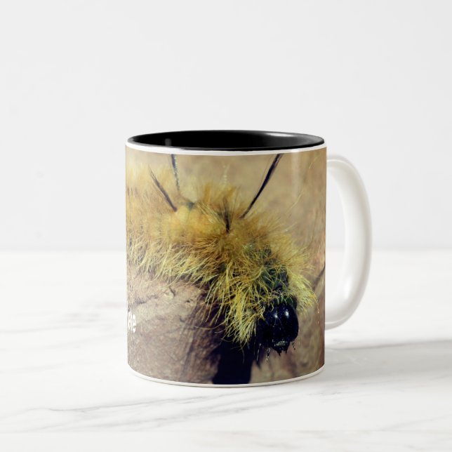 Dagger Moth Caterpelare Nature Personlig Två-Tonad Mugg (Framsida höger)