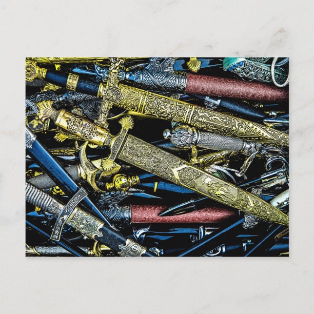 Daggers, Dirks och Sabers Vykort (Framsida)