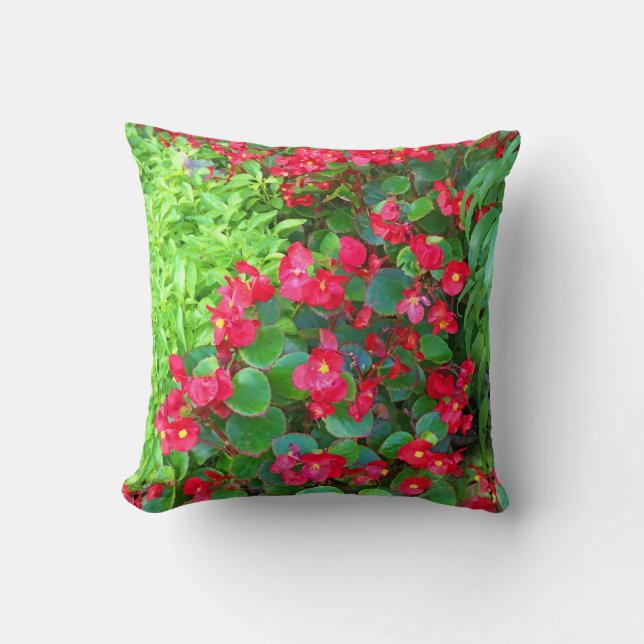 Daggiga Begonias Kudde (Framsida)