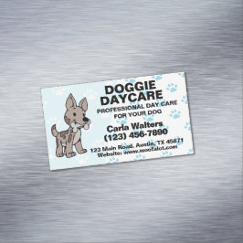 Daggis dagis Paw Print Magnetiska Visitkort