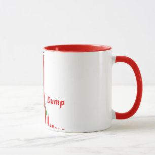 Daghandel: Pumpa och dumpa lagrarmönster Mugg