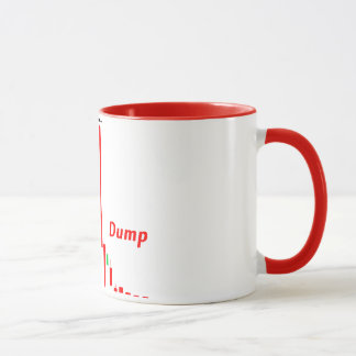 Daghandel: Pumpa och dumpa lagrarmönster Mugg