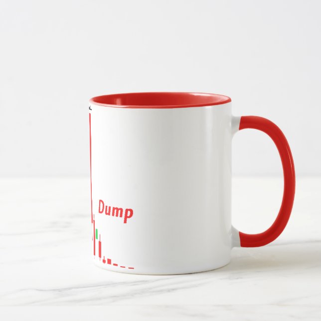 Daghandel: Pumpa och dumpa lagrarmönster Mugg (Höger)