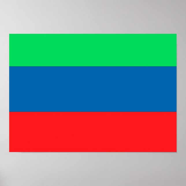 Daghestan Flagga Poster (Framsidan)