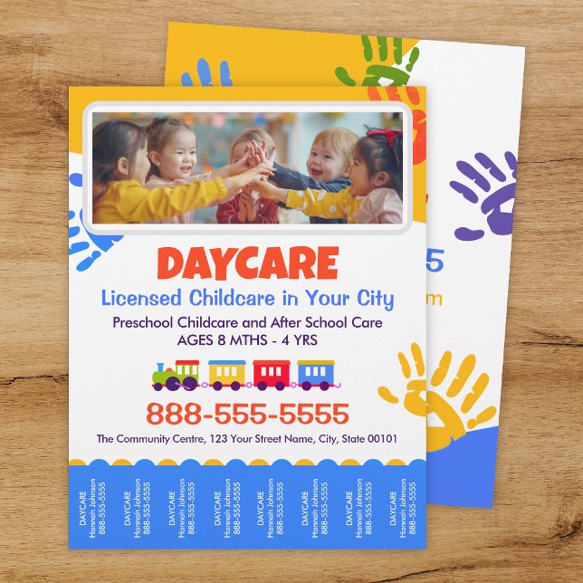 Dagis Barnomsorg Barn Avrivbara Flyer Mall (Skapare uppladdad)