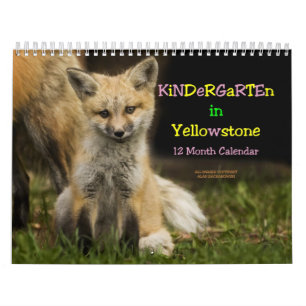Dagis i den Yellowstone kalendern Kalender