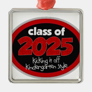 Dagiset klassificerar av 2025 skolar ungeklassen julgransprydnad metall