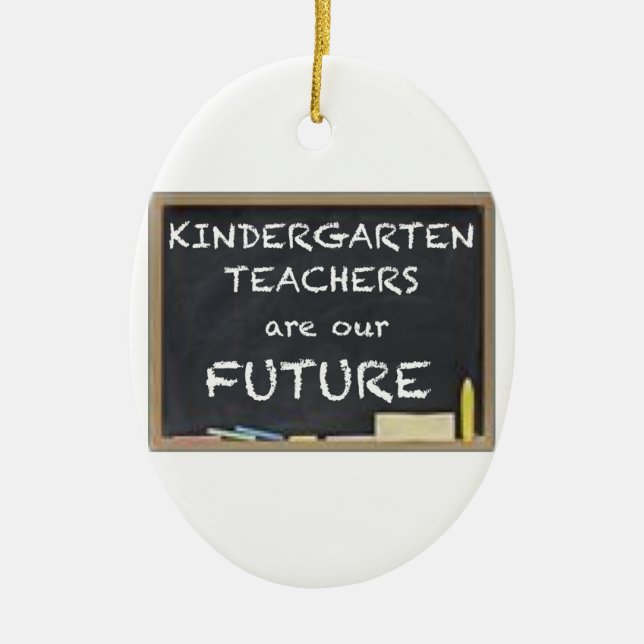 DAGISLÄRARE ÄR VÅR FRAMTID JULGRANSPRYDNAD KERAMIK (Framsidan)