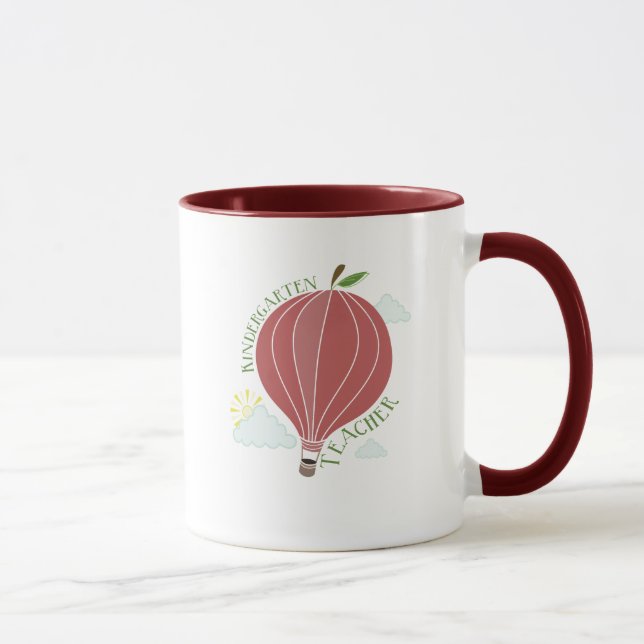 Dagislärareluftballong Apple Mugg (Höger)
