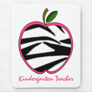 Dagislärarezebra tryck Apple Musmatta