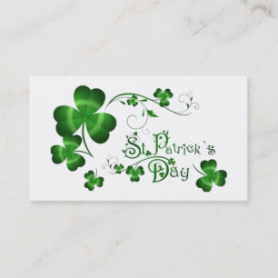 Dagklöver för St. Patricks Visitkort
