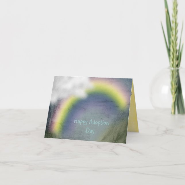 Dagkort för lycklig-adoption kort (Framsida)