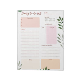 Daglig Anpassningsbar för planeringstext och Antec Anteckningsblock