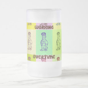 Daglig arbetstid Färg Home Drinkware-design Frostat Ölglas