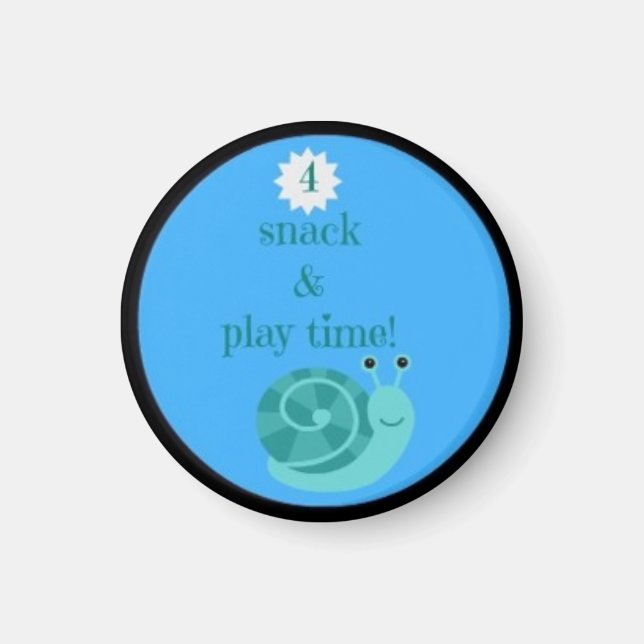 Daglig barn-rutinstormnät!!!!! magnet (Framsidan)