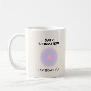 Daglig bekräftelse - manifestation kaffemugg