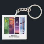 DAGLIG BIBLE AFFIRMATIONS Personlig Christian<br><div class="desc">Snyggt Christian Custom Name DAILY BIBLE AFFIRMATIONS Keychain med ANPASSADE NAMN, designad för kristna att hjälpa till med dagliga meditationer av populära kristna bibelverser och inspirerande kristna citat. Du kan PERSONALISERA den här DUBBLA-SIDERADE kristna nyckelkedjan genom att LÄGGA TILL DITT NAMN eller annan text i grund. Vibrant, modern design med...</div>