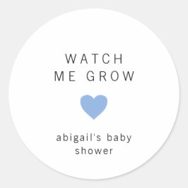 Daglig blåhjärt - modern babystövel runt klistermärke