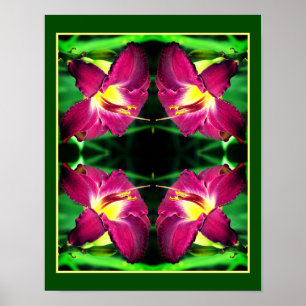 Daglig blomning, stäng upp Abstrakten Poster