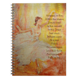 Daglig bön journal |Extravagant respit| Anteckningsbok Med Spiral