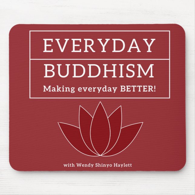 Daglig buddhism Mouse Pad Musmatta (Framsidan)
