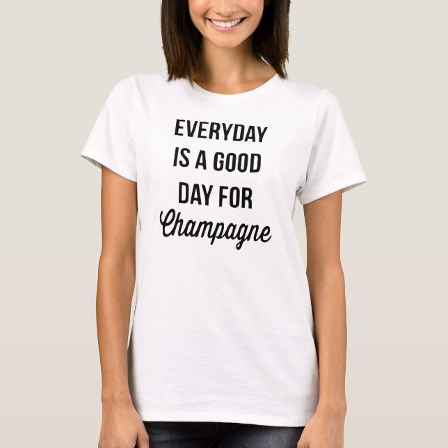Daglig Champagne Tee Shirt (Framsida)