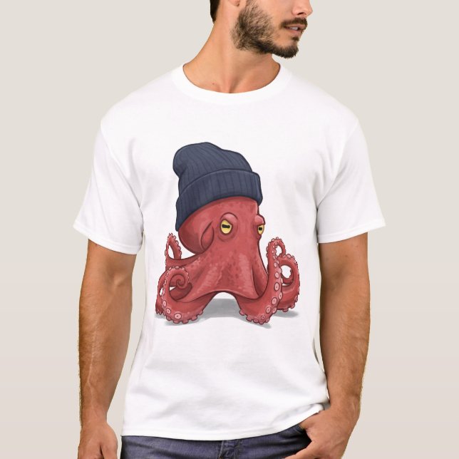 Daglig Delight för bläck och Tentacle T Shirt (Framsida)
