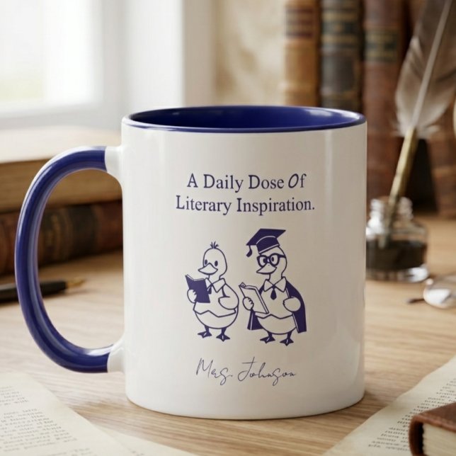 Daglig Dos av Litterär Inspiration Bokälskare Mugg (Skapare uppladdad)