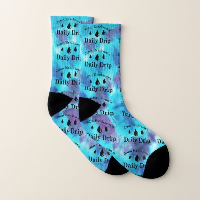 Daglig drivning TieDye Blue Ocean Socks Strumpor (Par)