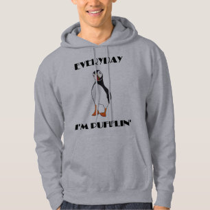 Daglig fågel för I-förmiddagPufflin Puffin Hoodie