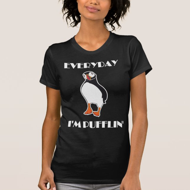 Daglig fågel för I-förmiddagPufflin Puffin Tee (Framsida)