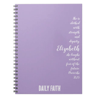 Daglig Faith - Anpassningsbar Proverbs bärbar dato Anteckningsbok