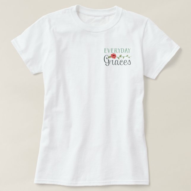 Daglig gracernabära tee shirt (Design framsida)
