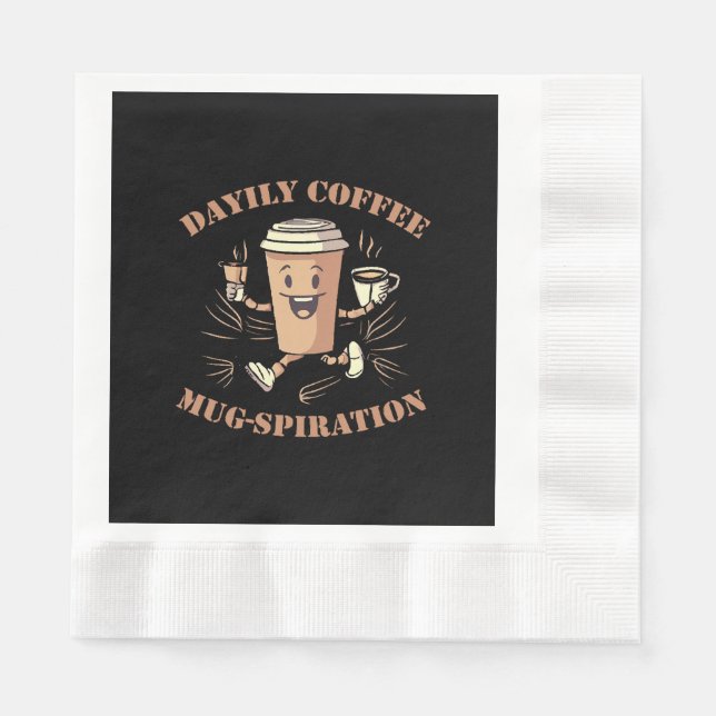Daglig Kaffe Mugg Inspiration Pappersservett (Framsidan)