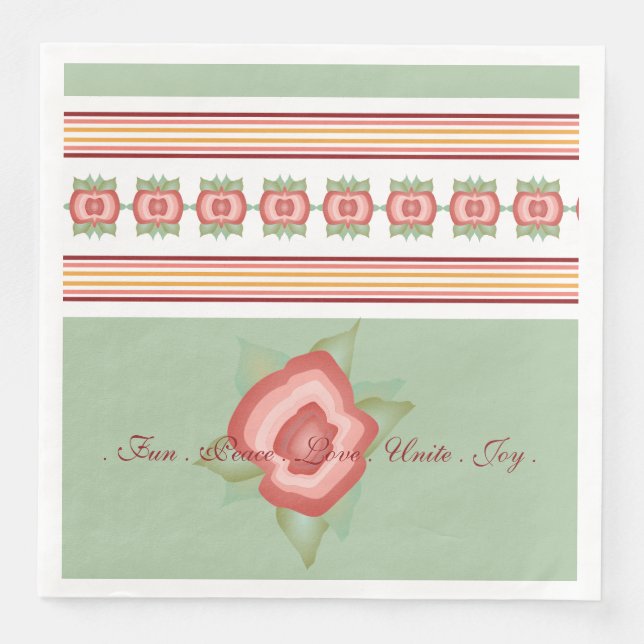 Daglig modern design med Rand Pappra blöjor Pappersservett (Framsida)