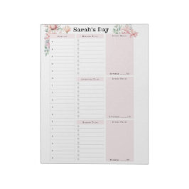 Daglig plan för personlig anteckningsblock