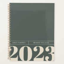 Daglig plan med fet minimalistisk stil