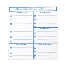 Daglig planerare - enkel modern Professionell Anteckningsblock