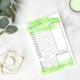 Daglig planering för Apple-Gröntens vattenfärg Post-it Block
